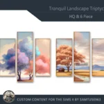 HQ Tranquil Landscape Triptych #2 Sellable Extra B Samtuse963