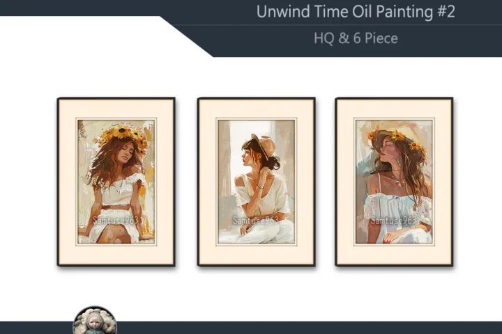 HQ Unwind Time Oil Painting #2 Sellable Extra A Samtuse963