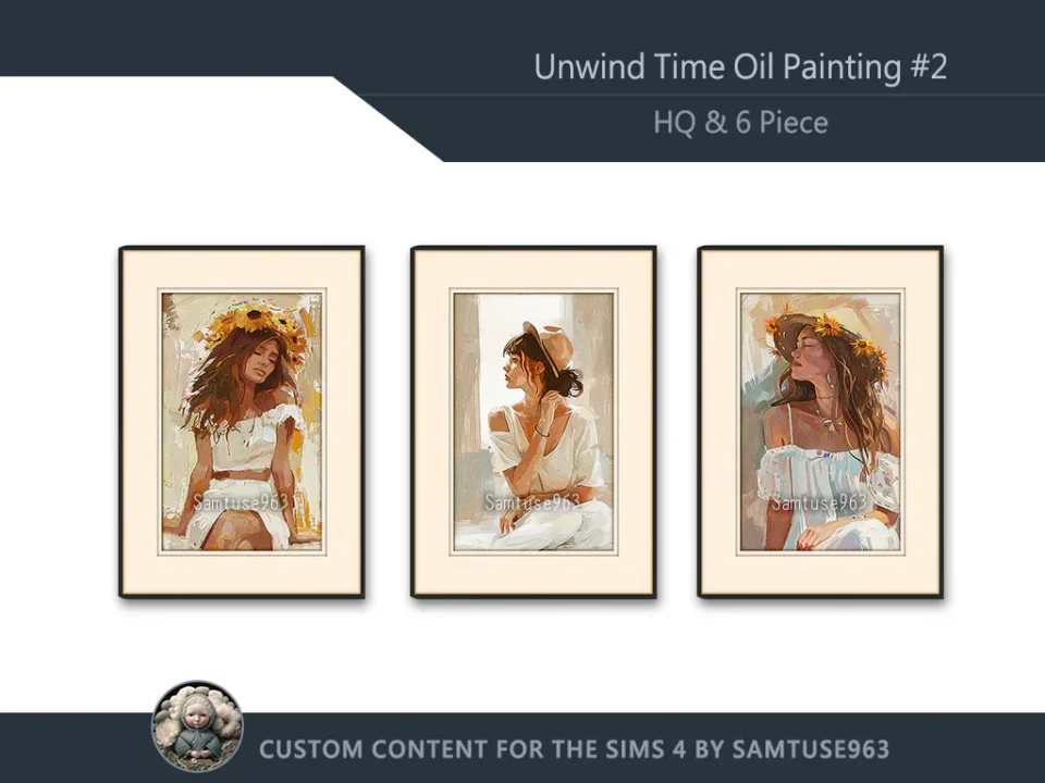 HQ Unwind Time Oil Painting #2 Sellable Extra A Samtuse963