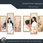 HQ Unwind Time Triptych #1 Sellable Extra B Samtuse963