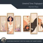 HQ Unwind Time Triptych #1 Sellable Extra B Samtuse963