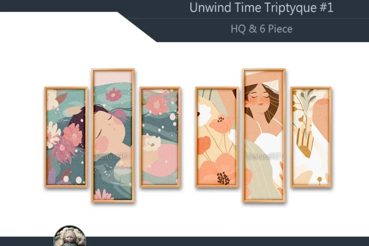 HQ Unwind Time Triptych #1 Sellable Extra B Samtuse963