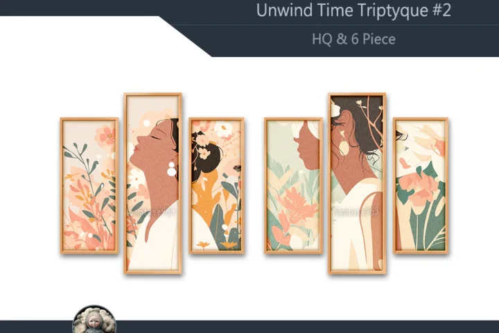 HQ Unwind Time Triptych #2 Sellable Extra B Samtuse963