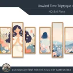 HQ Unwind Time Triptych #2 Sellable Extra B Samtuse963