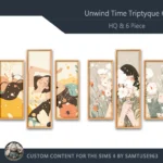 HQ Unwind Time Triptych #2 Sellable Extra B Samtuse963