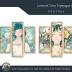 HQ Unwind Time Triptych #3 Sellable Extra B Samtuse963