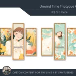 HQ Unwind Time Triptych #4 Sellable Extra B Samtuse963
