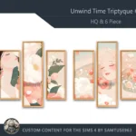 HQ Unwind Time Triptych #4 Sellable Extra B Samtuse963
