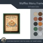 Waffles Menu Frame #1 Samtuse963
