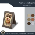 Waffles Sale Wooden Sign #1 Samtuse963