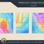 HQ Watercolor Collage Painting #1 Samtuse963