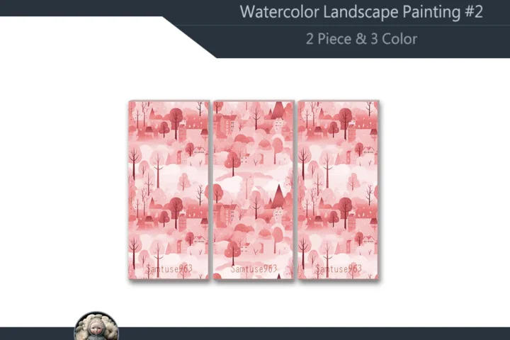 Watercolor Landscape Painting #2 Samtuse963