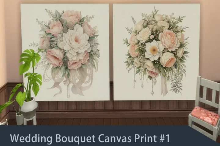 Wedding Bouquet Canvas Print #1-Samtuse963