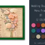 Wedding Bouquet Menu Frame #1 Samtuse963