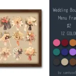 Wedding Bouquet Menu Frame #2 Samtuse963