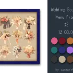 Wedding Bouquet Menu Frame #2 Samtuse963
