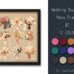 Wedding Bouquet Menu Frame #2 Samtuse963