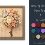 Wedding Bouquet Menu Frame #3 Samtuse963
