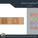 Woven Long Dance Rug #1 Samtuse963
