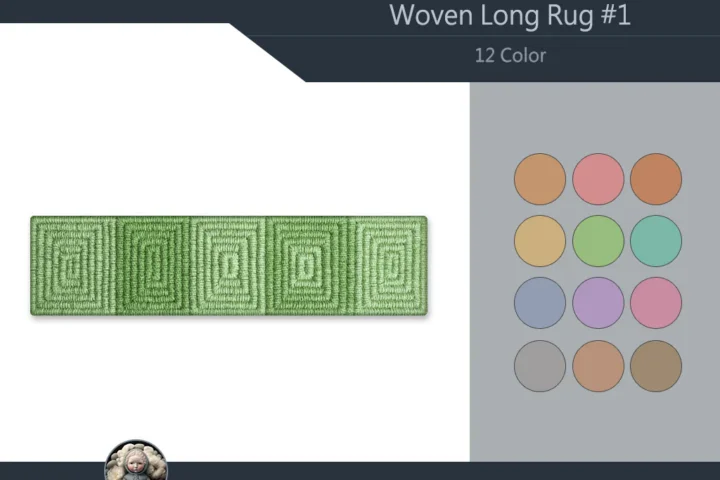 Woven Long Dance Rug #1 Samtuse963