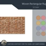 Woven Rectangular Dance Rug #2 Samtuse963