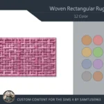 Woven Rectangular Dance Rug #2 Samtuse963