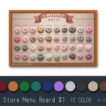Yarn Store Menu Board #1 Samtuse963