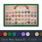 Yarn Store Menu Board #1 Samtuse963