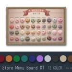 Yarn Store Menu Board #1 Samtuse963