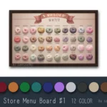 Yarn Store Menu Board #1 Samtuse963
