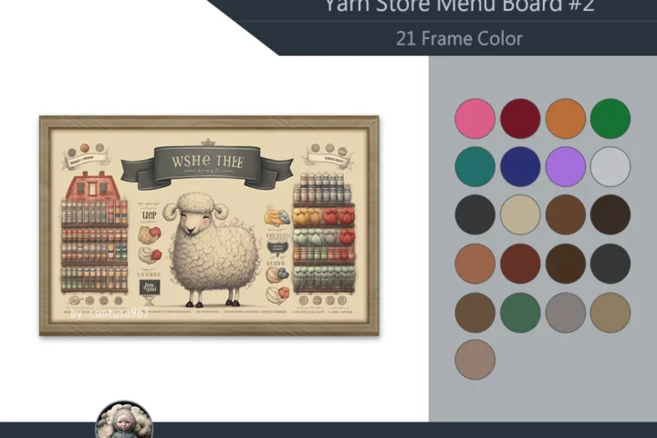 Yarn Store Menu Board #2 Samtuse963