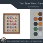Yarn Store Menu Frame #1 Samtuse963