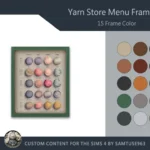 Yarn Store Menu Frame #1 Samtuse963