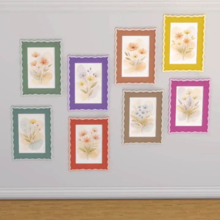 Scalloped Flower Frame