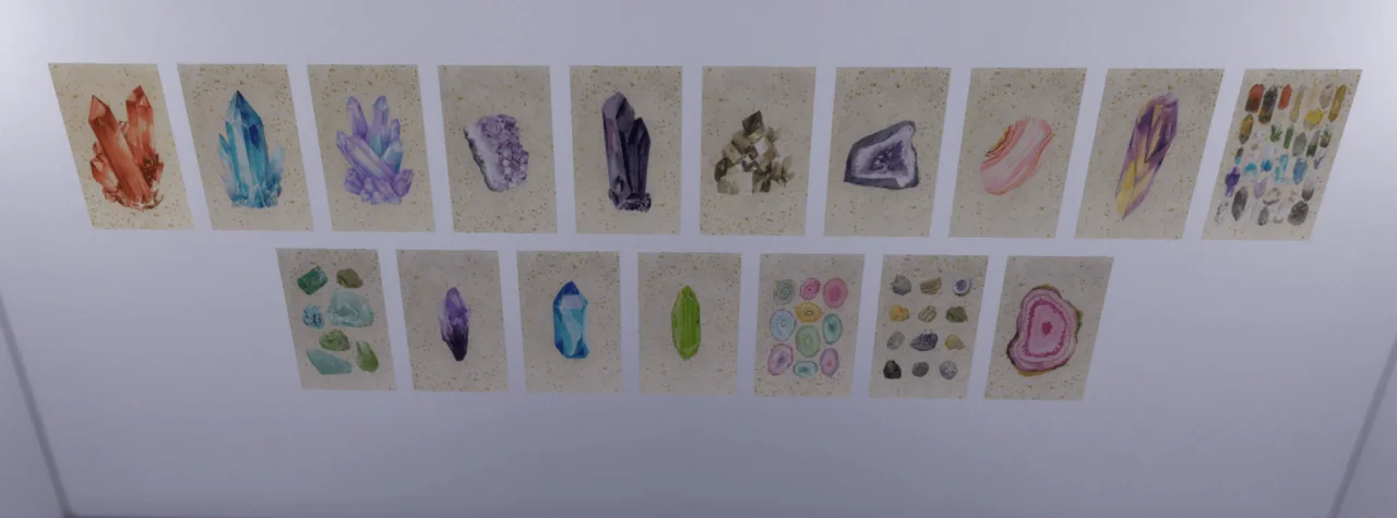 Crystals posters collection