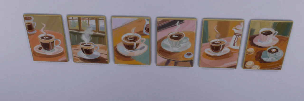 Coffee paintings