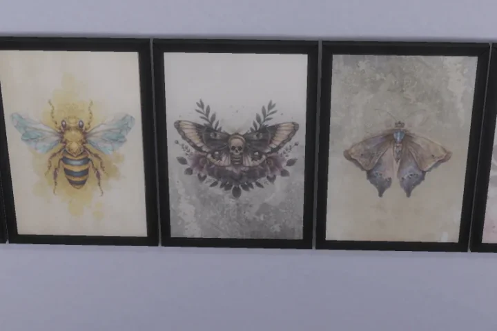 Butterfly and moth paintings