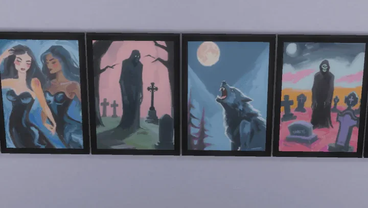 Dark Fantasy oil paintings