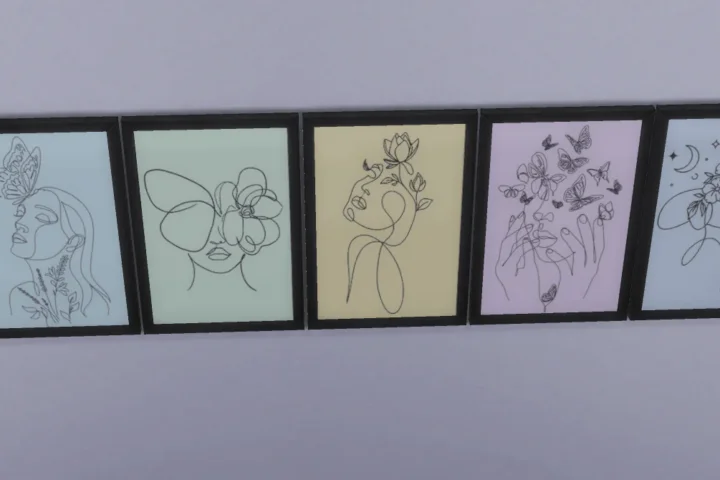 Line Art Color painting