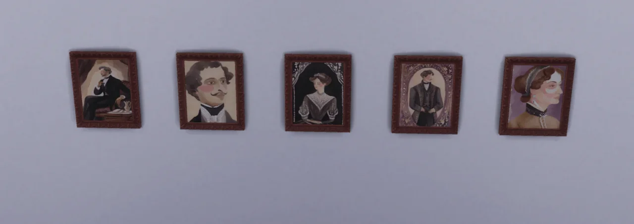 Victorian watercolor paintings