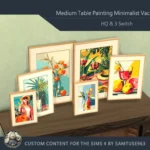 HQ Medium Table Painting Minimalist Vacation #1 Samtuse963