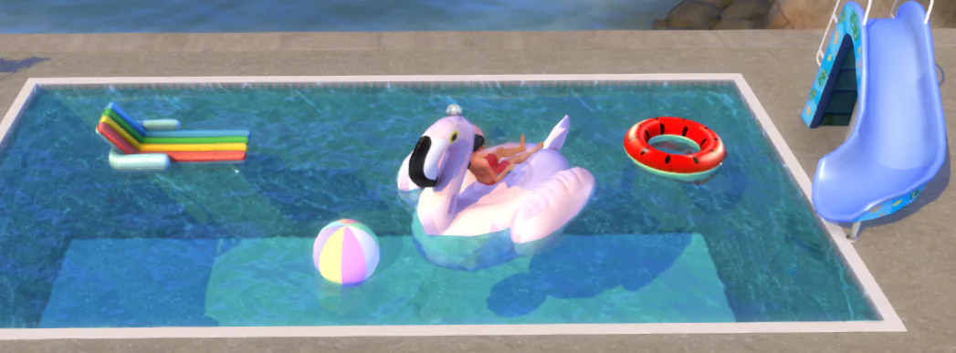 Functional Flamingo pool float
