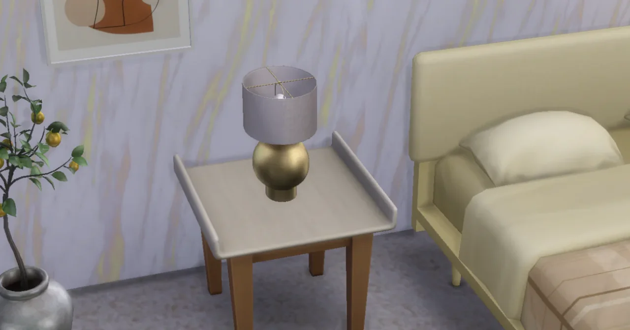 Luxury gold lamp