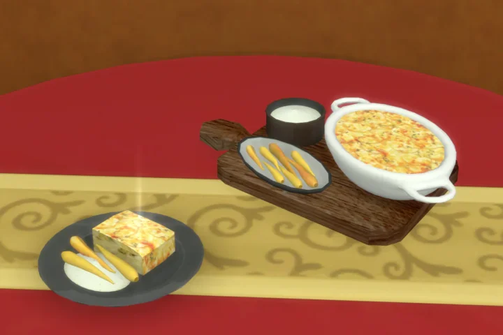Scalloped Potatoes with Roasted Parsnips & White Sauce