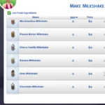 Milkshakes