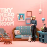 TINY NEKO LIVIN' ROOM Set | Sofa Hallway / Table / Wall Frames