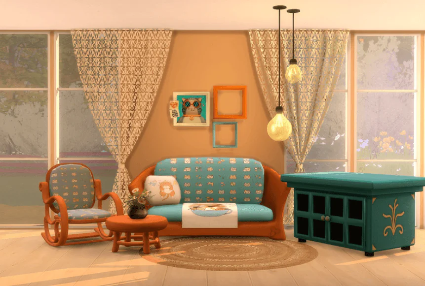 TINY NEKO LIVIN' ROOM Set | Sofa Hallway / Table / Wall Frames