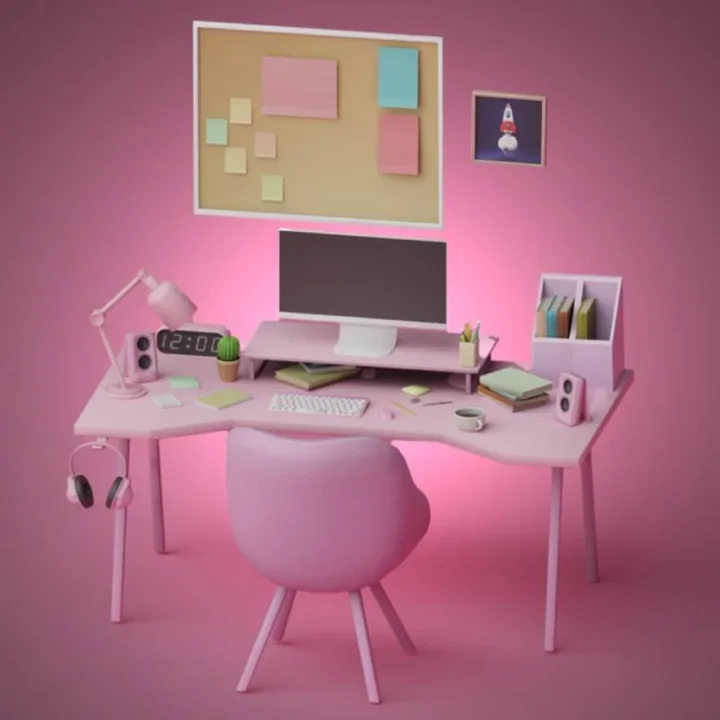 Chick Pink Workspace Set