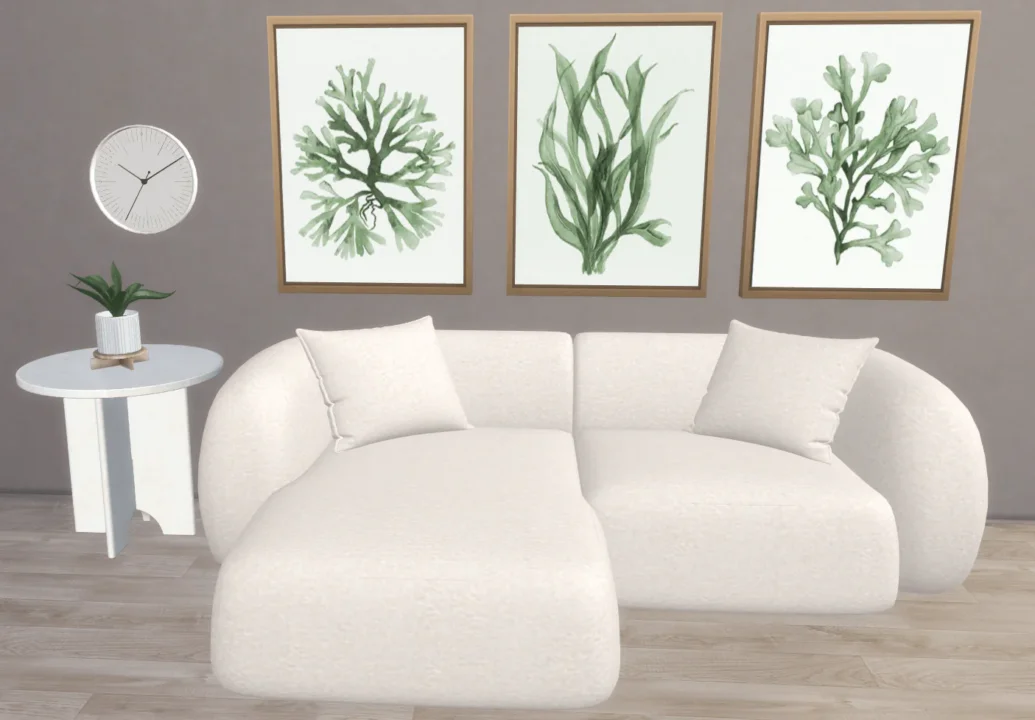 Boho coral wall prints - set