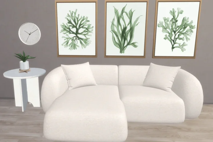 Boho coral wall prints - set